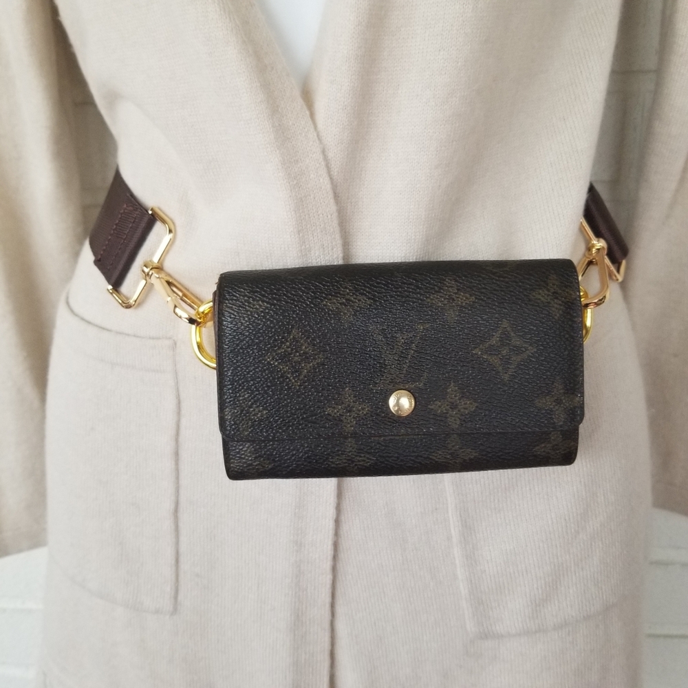 Louis Vuitton Black and Gold Crossbody Bag